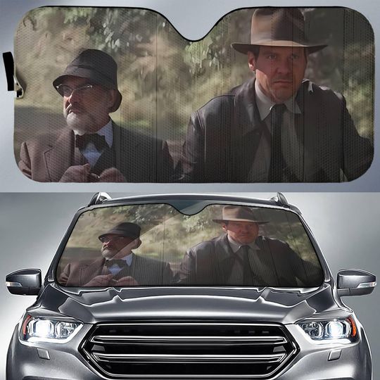 Discover Vintage 90s Indiana Jones Car Windshield, Indiana Jones Auto Sun Shade, I
