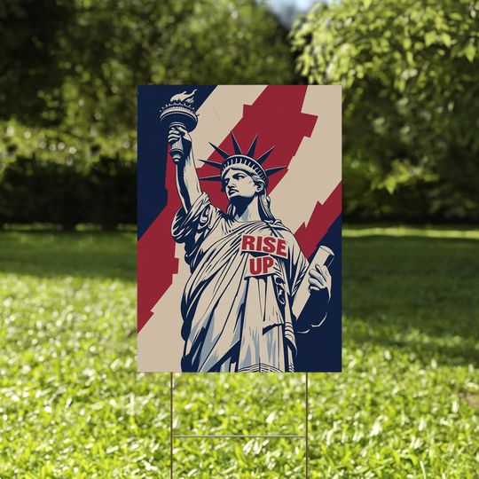 Discover Resistance Nope To Fascism Yard Sign, Anti-Trump Protest Poster Sign For March