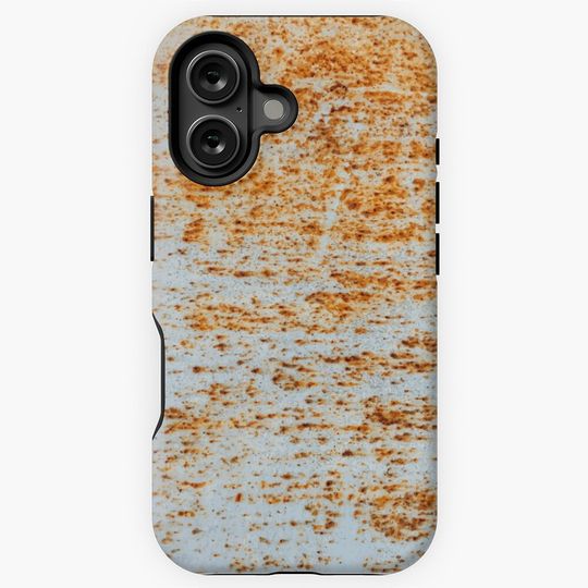 Discover Rust Gold White Pattern iPhone Case
