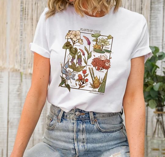 Discover Genshin Flower Shirt, Genshin Imapact Shirt, Gamer Shirt