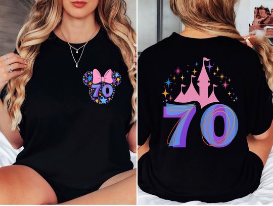 Discover Disneyyland 70th Anniversary Shirt, Mickeyy and Minniee 70th Anniversary Tee