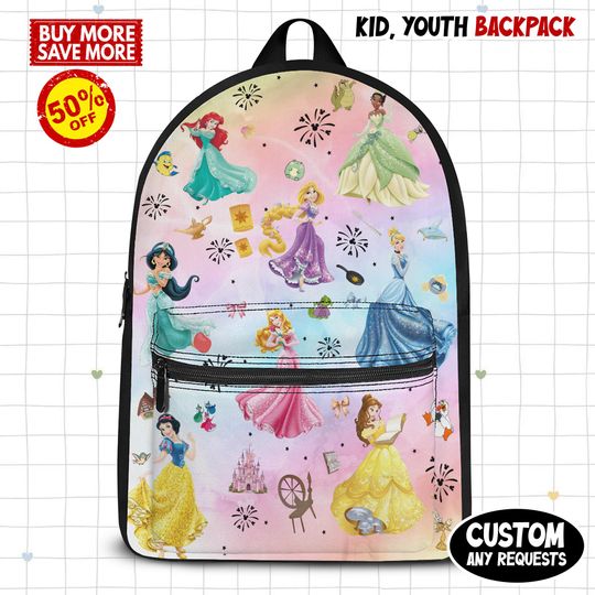 Discover Custom Disneyyy Princess Backpack