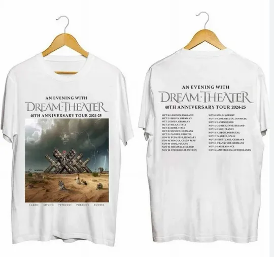 Discover Dream Theater - 40th Anniversary Tour 2024 2025 Two Sides Unisex T-Shirt