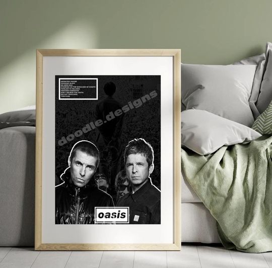 Discover Poster, quotes, bedroom decor, wall art, Oasis, Oasis Poster