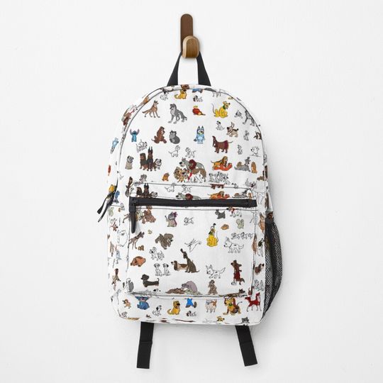 Discover Colour cartoon dogs  Backpack
