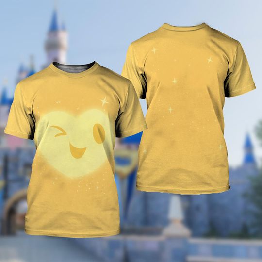 Discover Yellow Star Unisex 3D Costume Shirt, Wish Asha Princess Costume