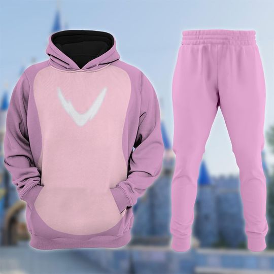 Discover Disneyyy Angel Pink Alien 3D Hoodie Costume, Lilo & Stitchh Movie Costume Hoodie Jogger Set