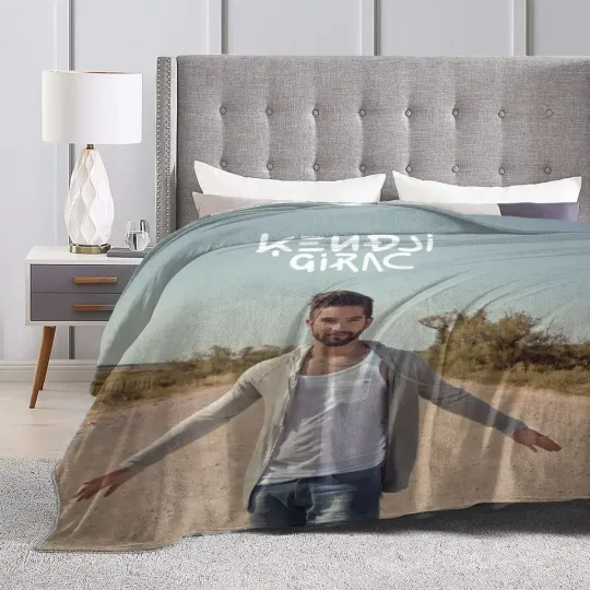 Discover Soft Warm Blanket Travel Kendji Girac Throw Blanket Pop Music Singer