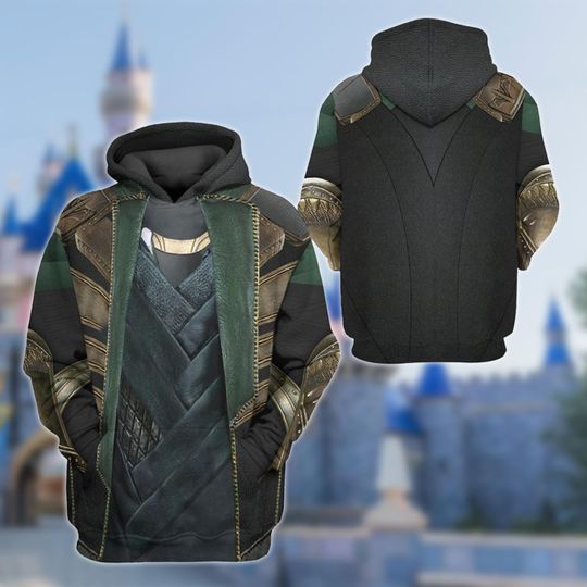 Discover Loki Halloween Costume Hoodie, Loki Halloween Outfit, Halloween 3D Cosplay Costume Sweatshirt