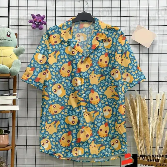 Discover Pika PKM Hawaiian Shirt Summer Vacation Aloha Shirt