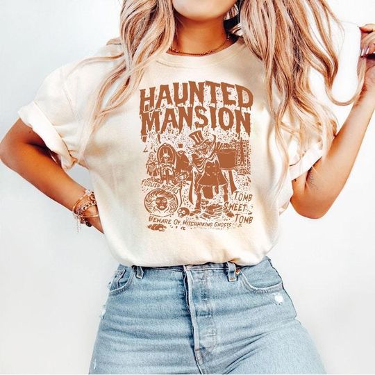 Discover Vintage The Hauntedd Mansionn Shirt, Disneyyy Spooky Season Shirt