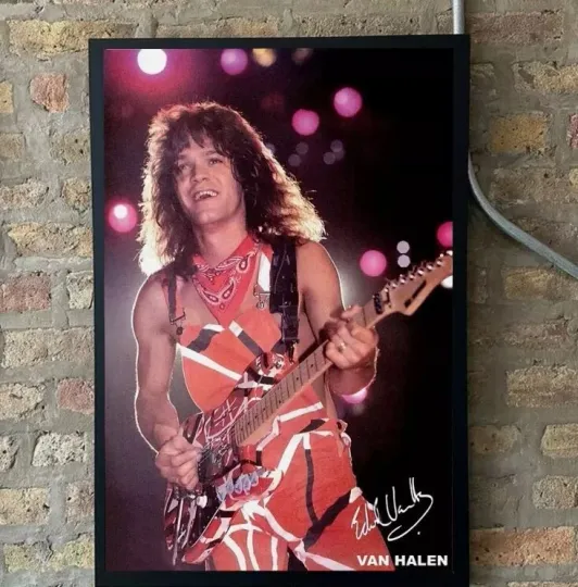 Discover Eddie van Poster Photo Rare Print Wall Art Print