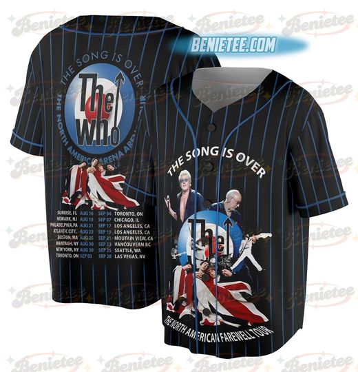Discover The Who Jersey, New The Song Is Over Hot Tour 2025 Fan Gift