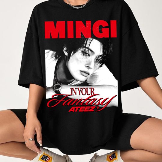 Discover Mingi Ateez Kpop T-shirt, Ateez 2025 World Tour