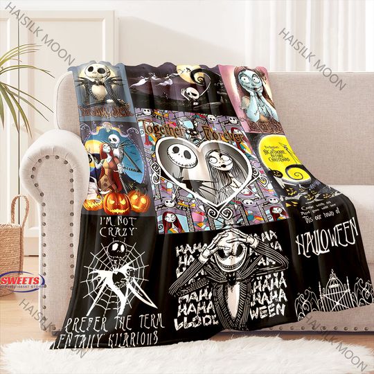 Discover Disneyyy The Nightmaree Beforee Christmass Throw Blankets, Bedroom Decor