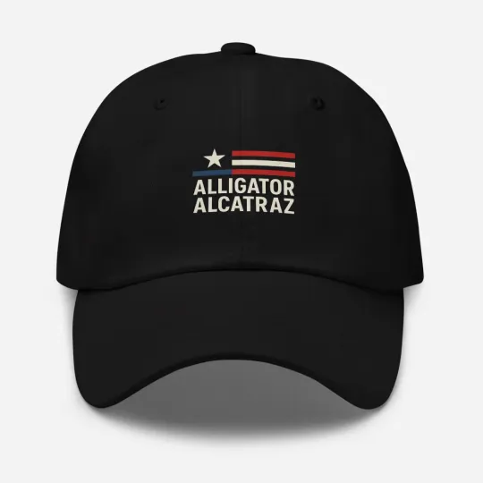 Discover Alligator Alcatraz Hat ICE Florida Trump Unisex Dad Hat