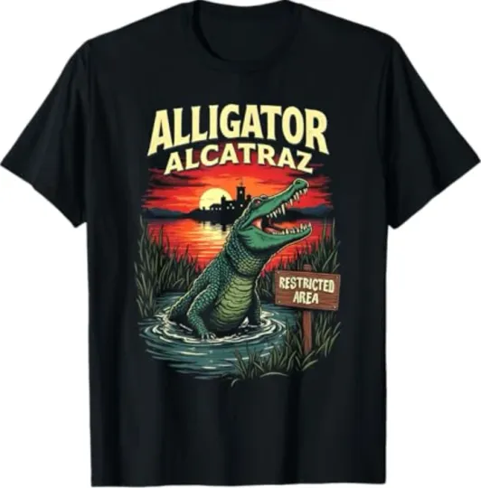 Discover Funny Meme Alligator Alcatraz shirt Alligator Alcatraz Men T-Shirt