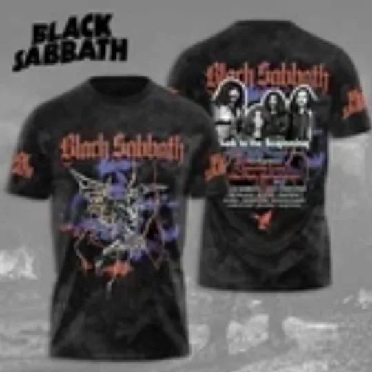 Discover Black Sabbath Back To The Beginning 2025 The Final Show 3D T-Shirt