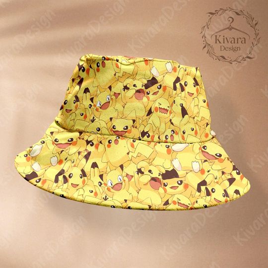 Discover Pika Bucket Hat Summer Hat Video Game Gift