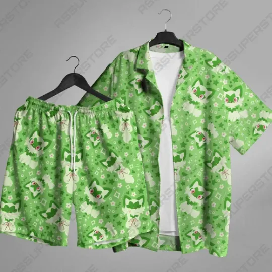 Discover Bloom Hawaiian Button Up Shirt Summer Tropical Shirt Gift