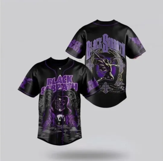 Discover Black Sabbath Band Baseball Jersey baseball jersey, 3d gift,2025 hot