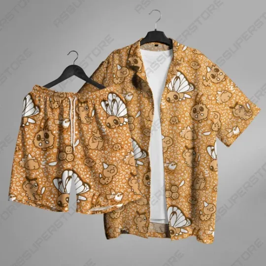 Discover Flitter Hawaiian Shirt Wriggles Hawaii Button Up Shirt Summer Short Tropical Shi