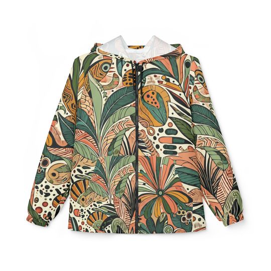 Discover Tropical Jungle Windbreaker Jacket Unisex