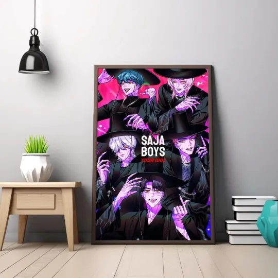 Discover Saja boys KPop Demon Hunters Poster, KPop Demon 2025 Japanese Movie Poster