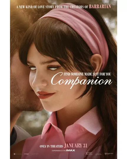 Discover COMPANION Theatrical Movie Poster 27x40 DS Original 2025 Comedy Horror