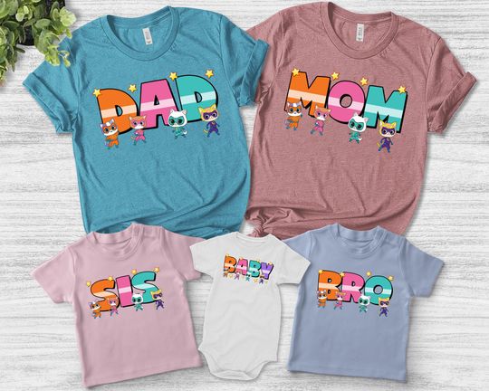 Discover Superkitties Birthday Shirt, Superkitties Pounce Birthday Shirts, Super Kitties Theme Party Shirt