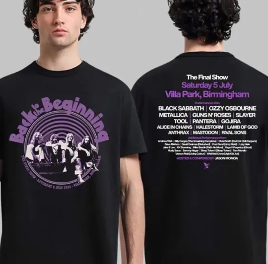 Discover Black Sabbath Back To The Beginning In Birmingham On July 5 2025 T-Shirt LI1895