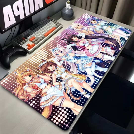 Discover Chocola N-Nekopara Mousepad Anime Girl Pink Desk Mat