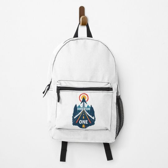 Discover Direction One Focused Path Illustration Backpack