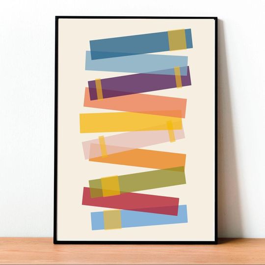 Discover Minimalist Literary Poster, Abstract Book Art