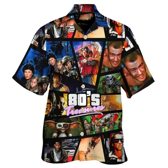 Discover Retro 80s Movie Hawaiian Shirt, Summer Shirt
