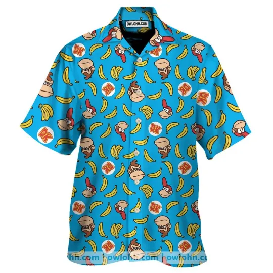 Discover Donkey Kong Banana Hawaiian Shirt, Summer Shirt