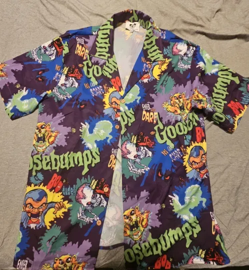 Discover R.L. Stine Goosebumps Hawaiian Style Button Down Shirt