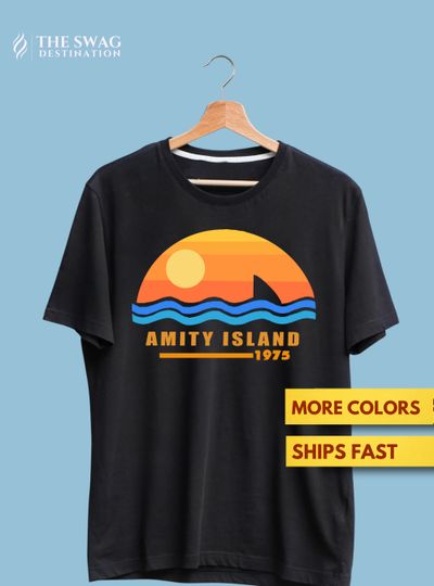 Discover Jaws Amity 1975 Shirt, Amity Island Shirt, Premium Ultra Soft Tee 1