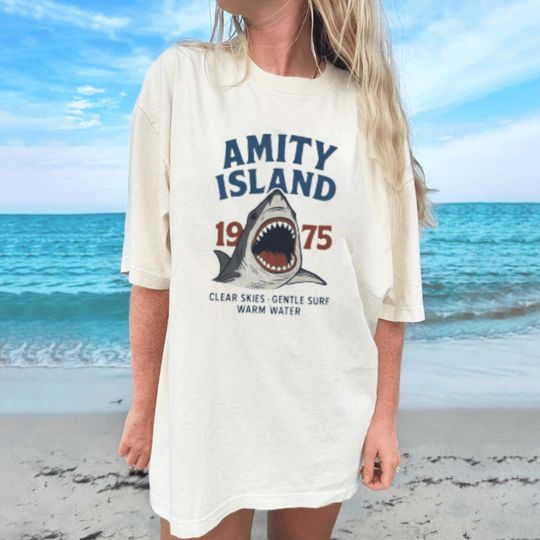 Discover Jaws Amity Island 1975 Clear Skies Gentle Surf Warm Water
