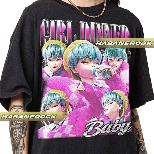 Discover Girl Dinner Baby Saja Boys Kpop Demon Hunters Shirt, Vintage T-Shirt