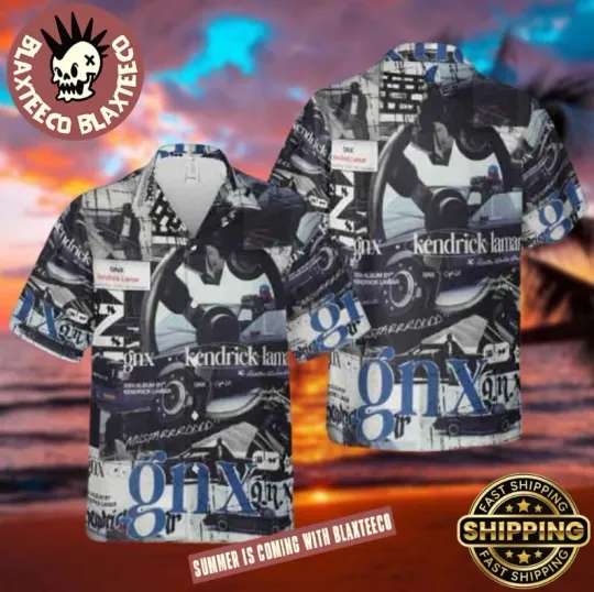 Discover Kendrick Lamar New Album GNX  All Over Print 2025 Hawaiian Shirt