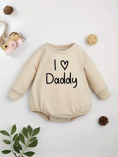 Discover I Love Daddy Baby Jumper, I Love Daddy Bodysuit, I Love Daddy Bubble Bodysuit