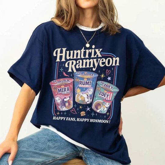 Discover KPDH Ramyeon Shirt, Demon Hunter Movie Inspired Noodle Graphic Tee