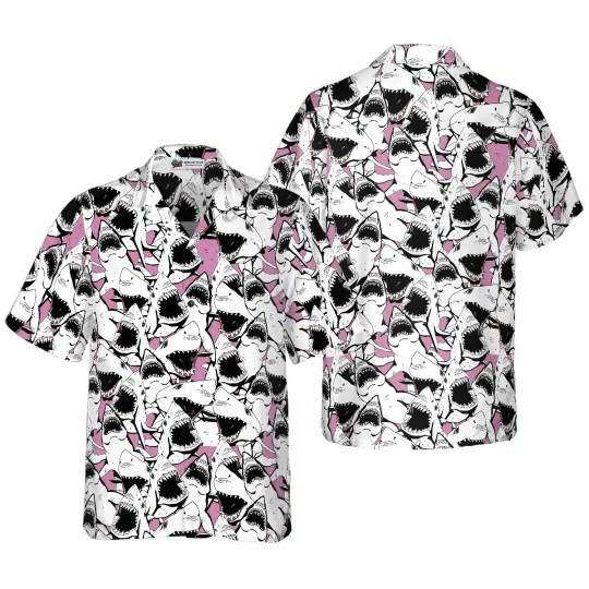 Discover Shark Pattern 10 Hawaiian Shirt Aloha Shirt