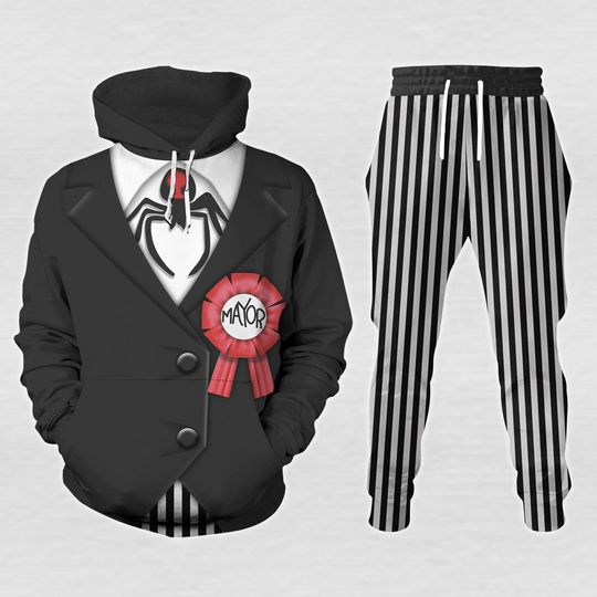 Discover Mayor Cosplay 3D Hoodie Jogger, Nightmare Before Christmas