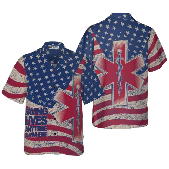 Discover Saving Lives Anytime Anywhere Parademic Hawaiian Shirt