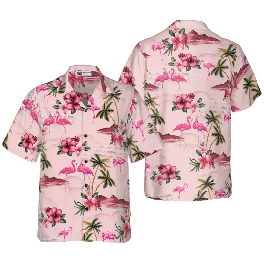 Discover Flamingo Hawaiian Shirt Aloha Shirt For Men and Women