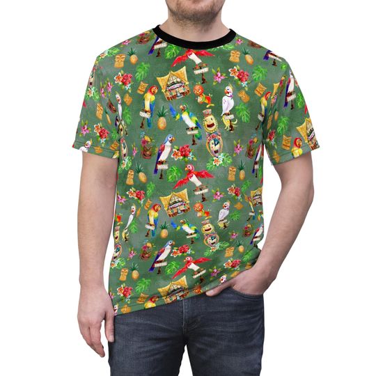 Discover Orange Bird & Tiki Friends - Unisex T-Shirt