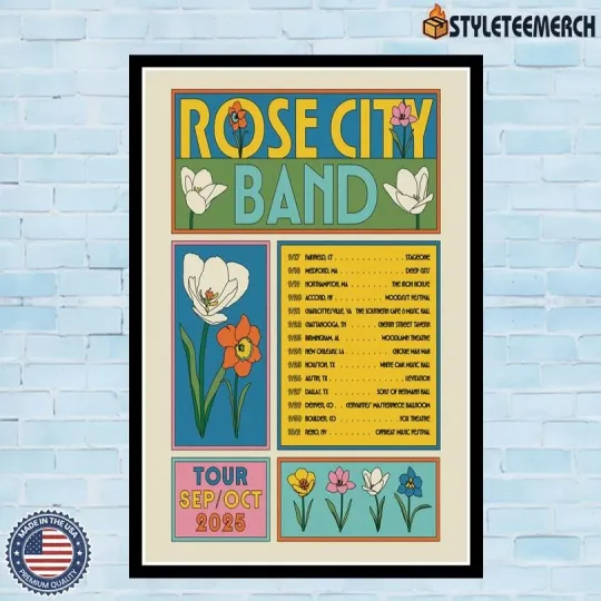 Discover Rose City Band Tour Sept & Oct 2025 Poster