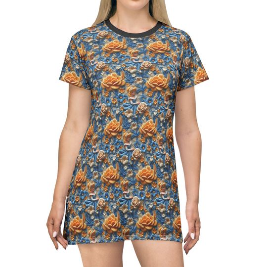Discover Regal Embroidered Cinde - Women's T-Shirt Dress